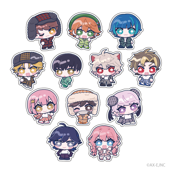 XP!A ワンチャンアルカナ アクキー ステッカー つばき FENNEL×AXIZ WAVE コラボフレークステッカー