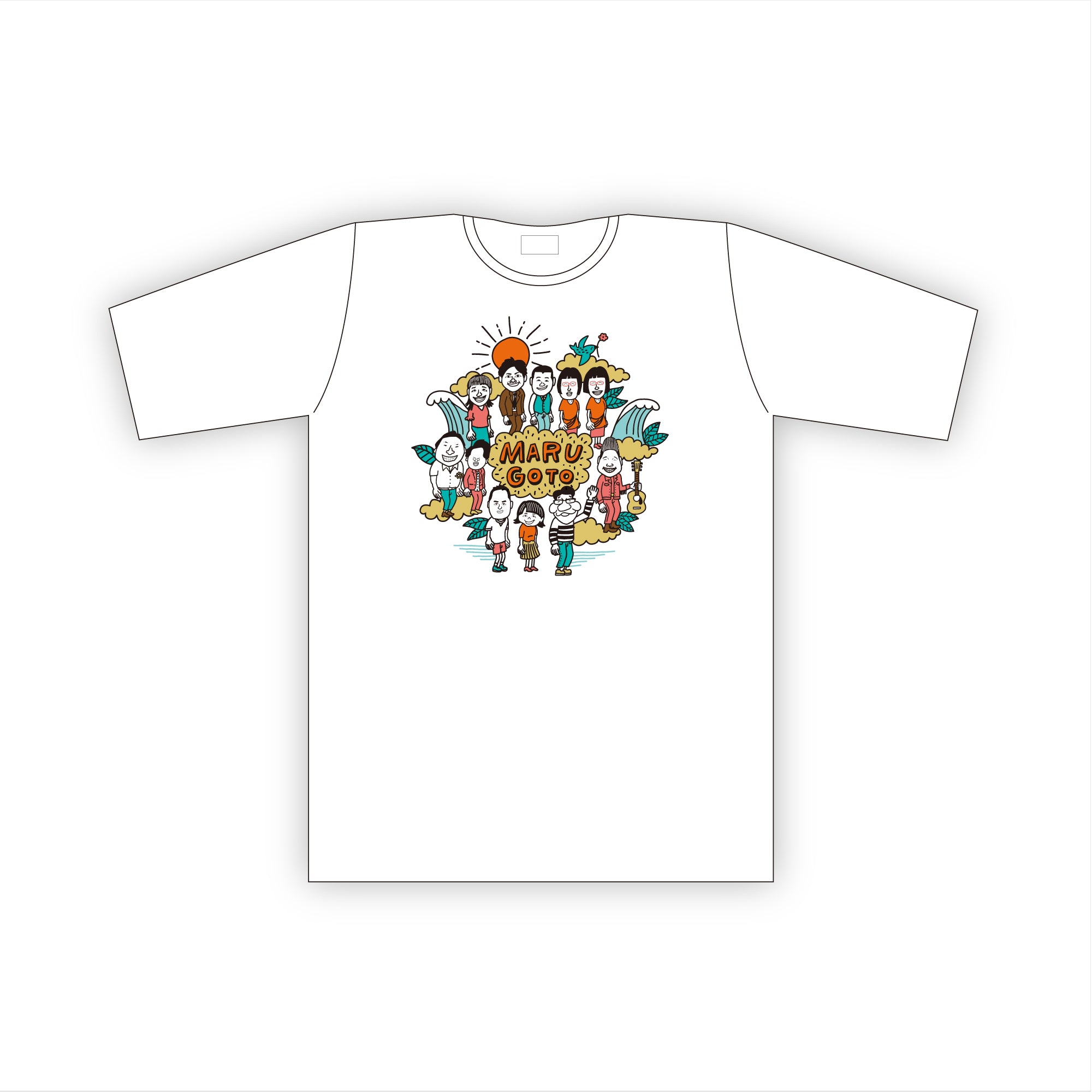 Tシャツ(まるごとファミリー)ホワイト M / L / XL