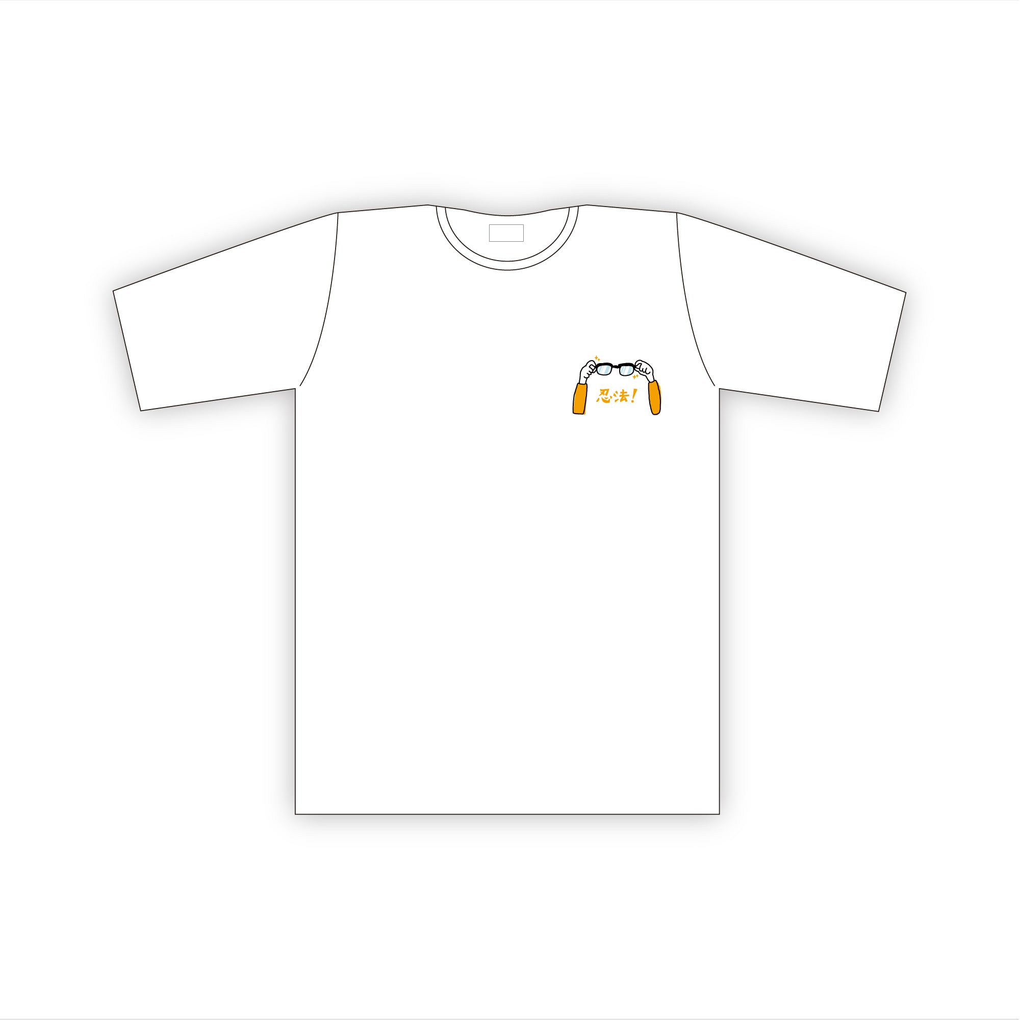 Tシャツ(ペコリーノ忍法)ホワイト M / L / XL