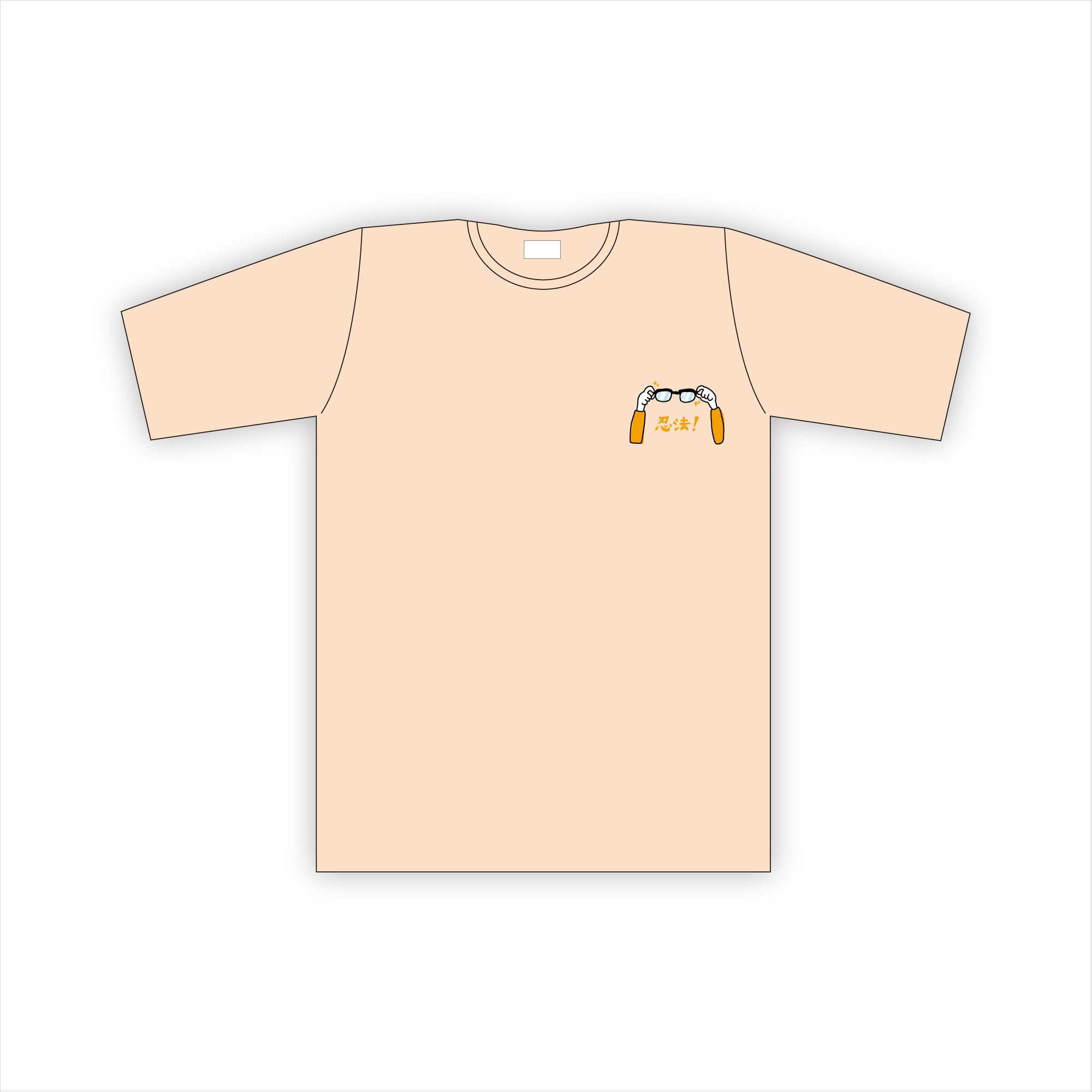 Tシャツ(ペコリーノ忍法)ナチュラル M / L / XL