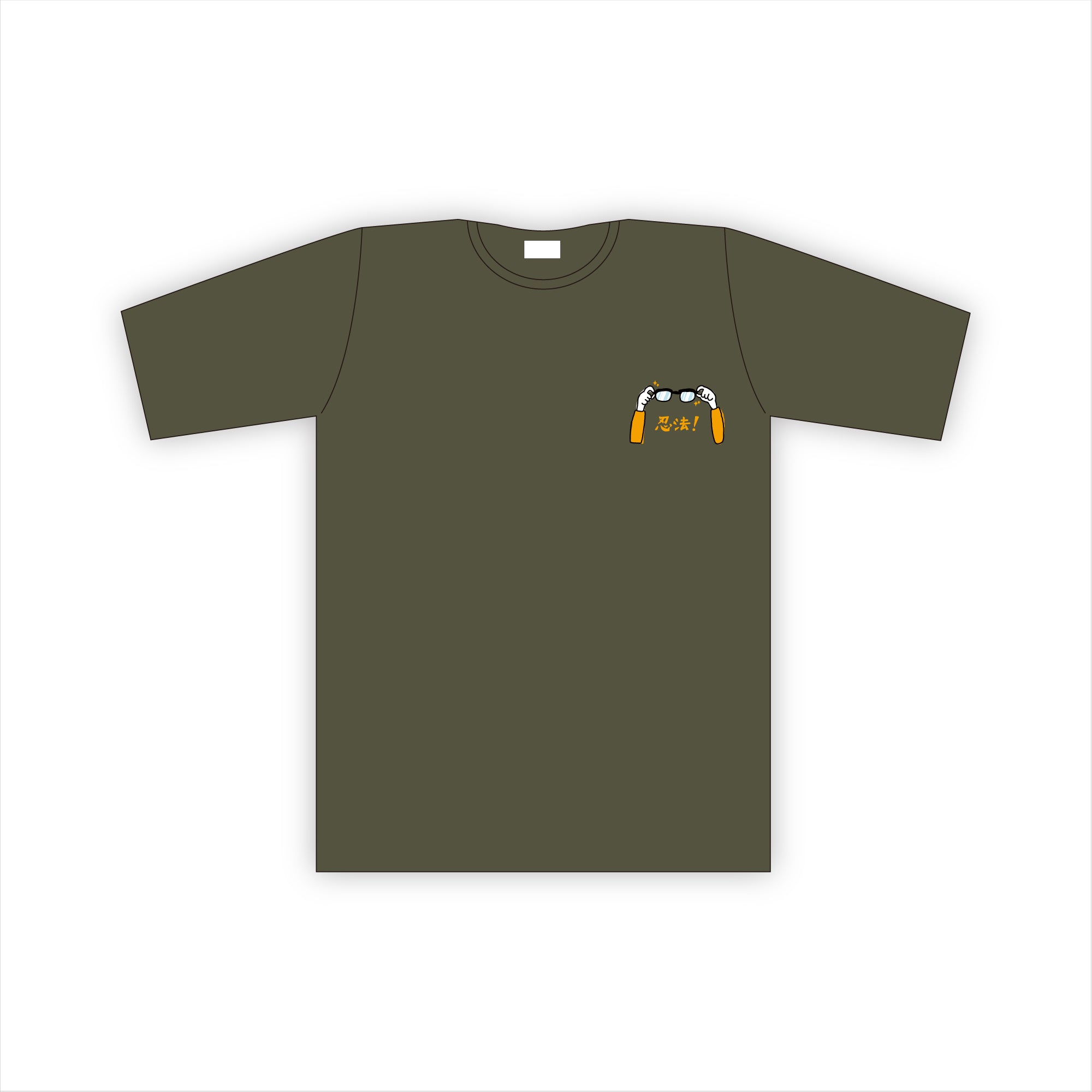 Tシャツ(ペコリーノ忍法)オリーブ M / L / XL