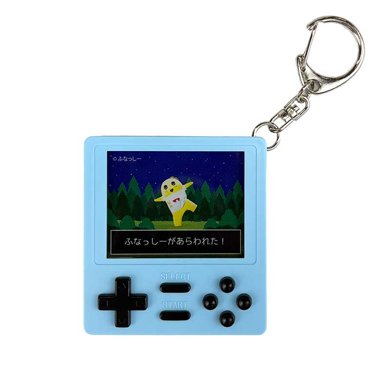 PochiMart】ふなっしーLAND ふなっしーゲーム機風キーホルダー(青)