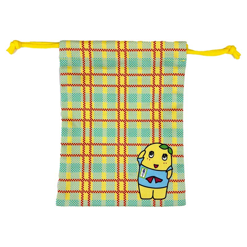 ふなっしーLAND ふなっしーフナチェック巾着(敬礼)