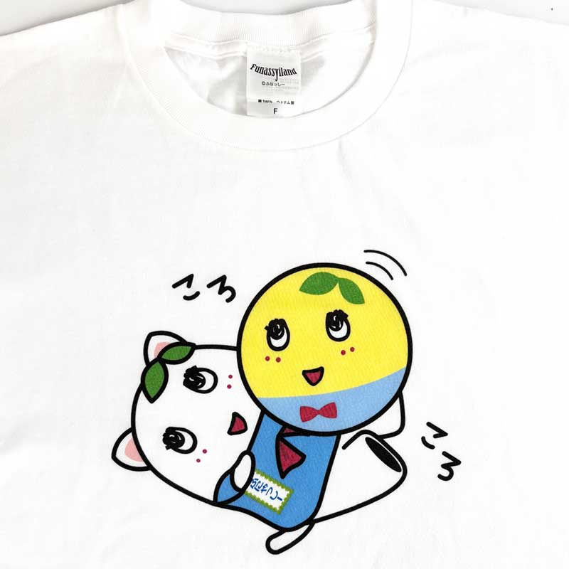 ふなっしーLAND ふなっしーたまとふにゃっしーTシャツ