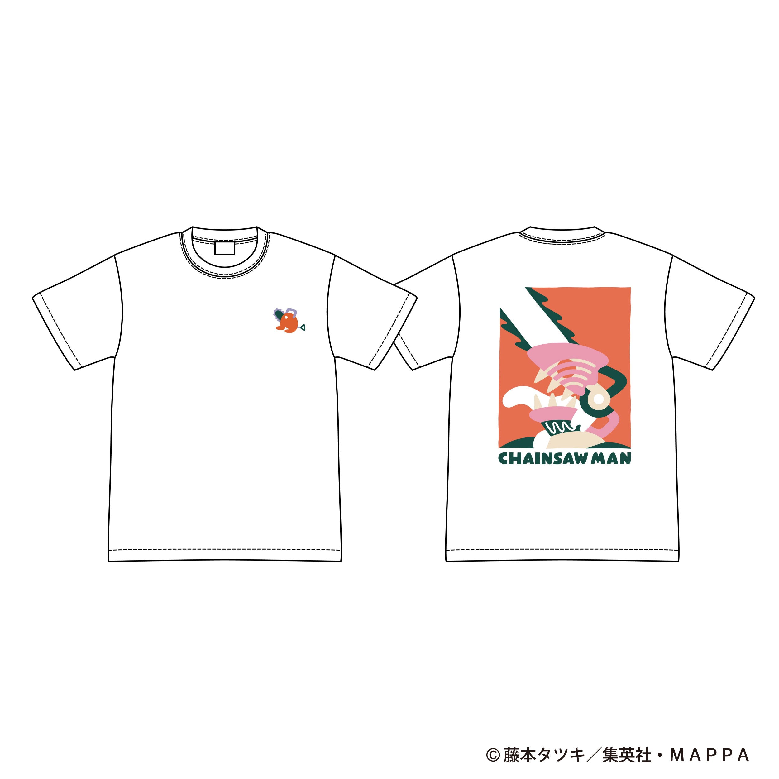 チェンソーマン×SAYORI WADA Tシャツ 白 ( チェンソーマン) L / XL