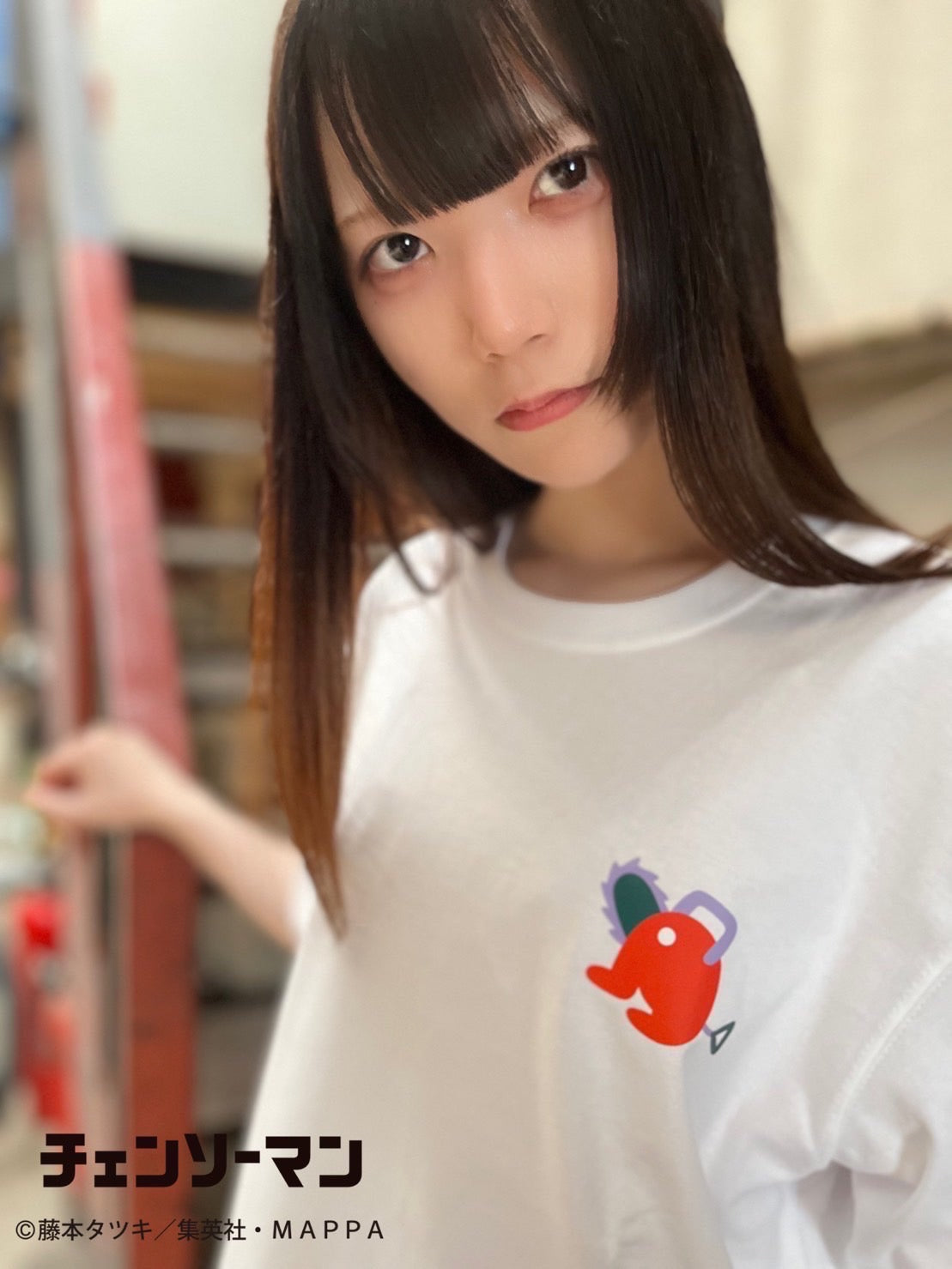 チェンソーマン×SAYORI WADA Tシャツ 白 ( チェンソーマン) L / XL