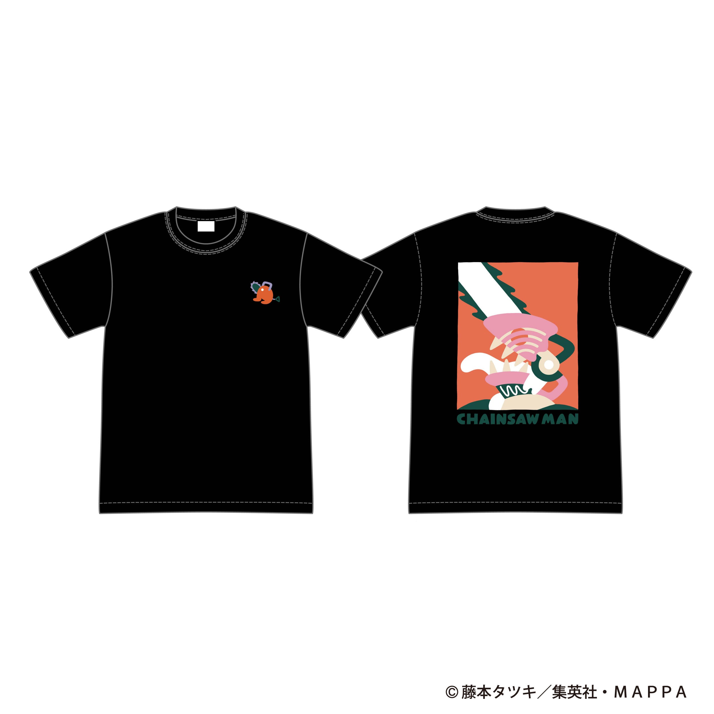 チェンソーマン×SAYORI WADA Tシャツ 黒 ( チェンソーマン)L / XL