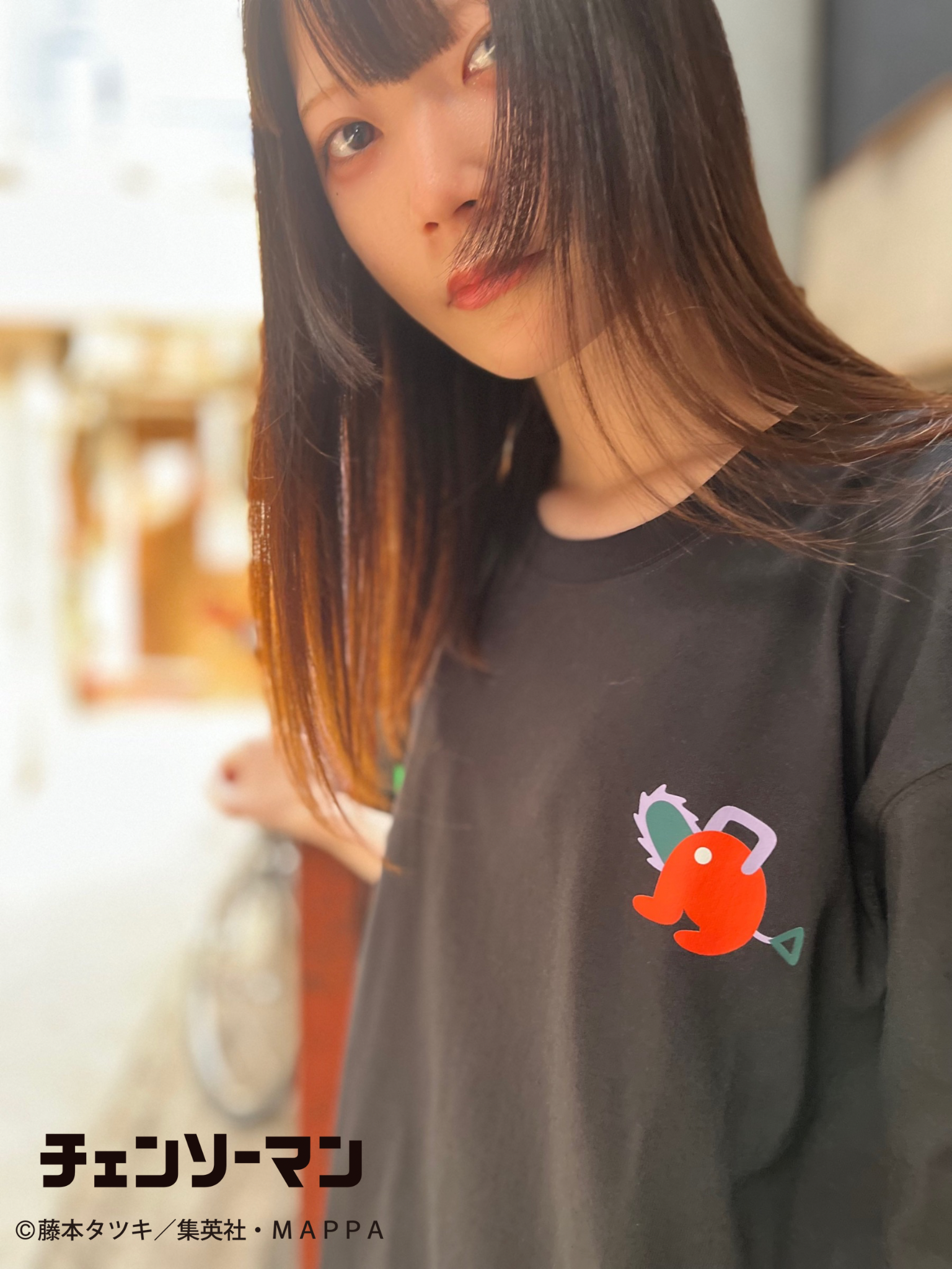チェンソーマン×SAYORI WADA Tシャツ 黒 ( チェンソーマン)L / XL