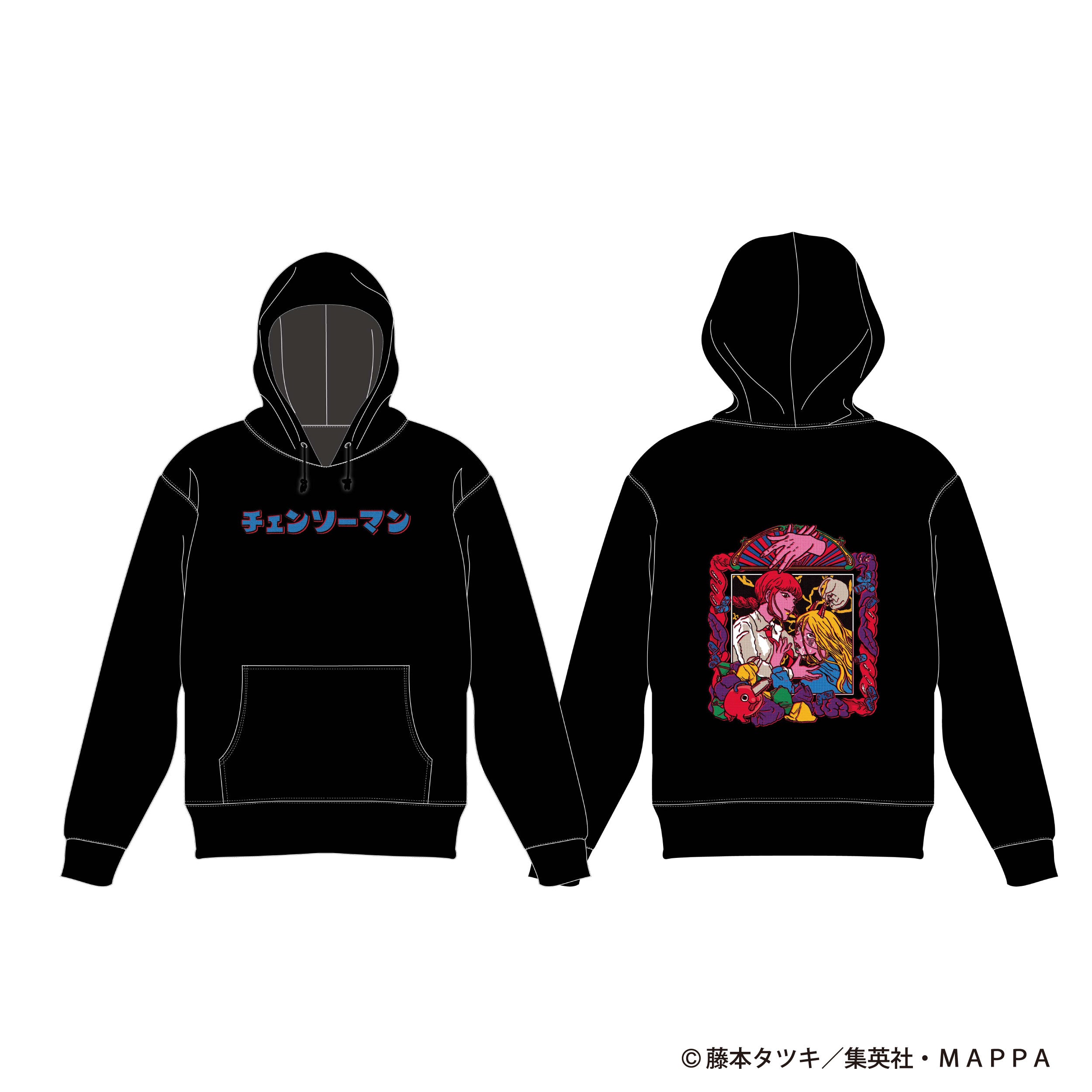 チェンソーマン 原田ちあき コラボパーカー 黒 L / XL