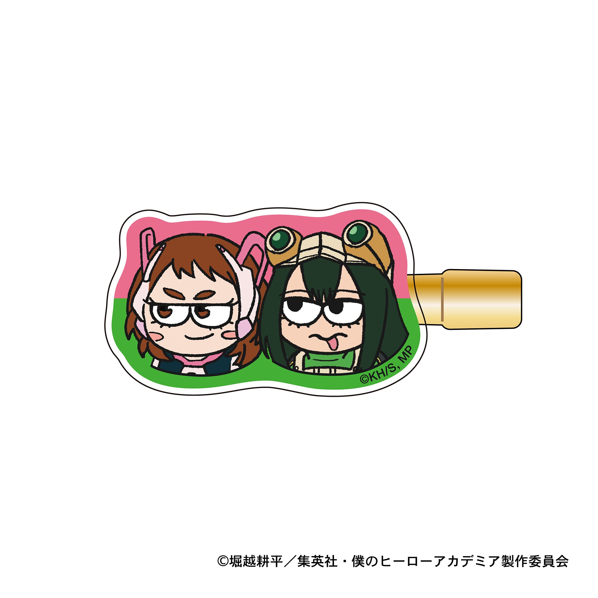 僕のヒーローアカデミア ジロリ ヘアクリップ (麗日お茶子&蛙吹梅雨)