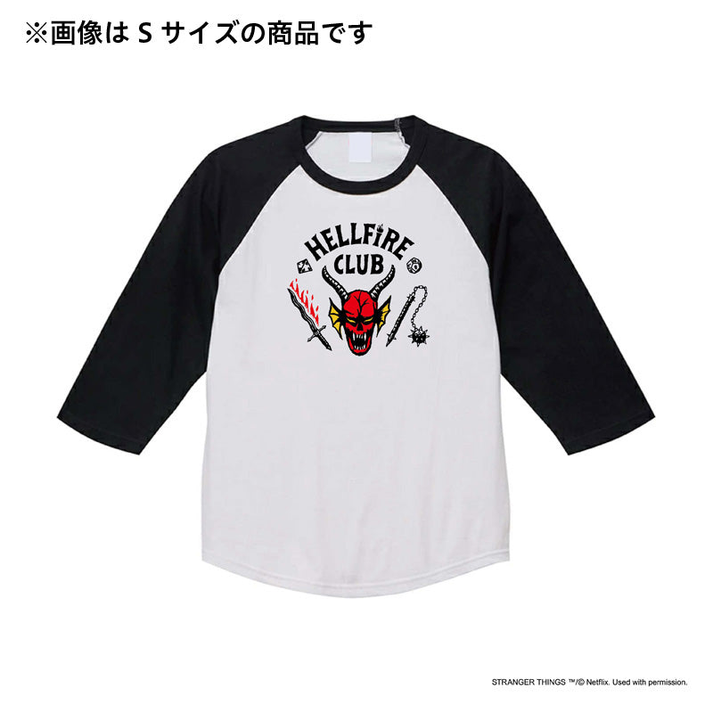 STRANGER THINGS HELLFIRE CLUB公式ラグランTシャツ - Tシャツ