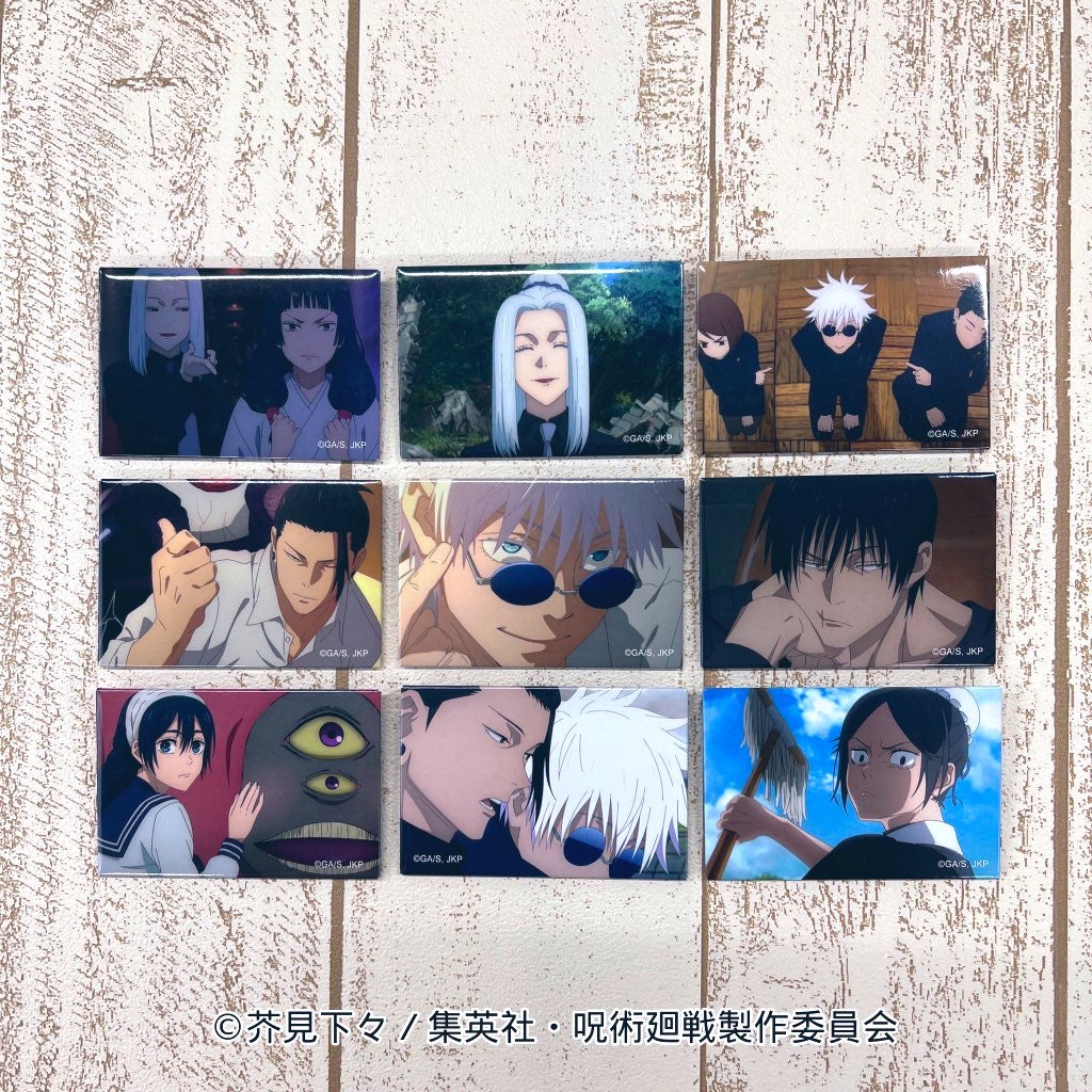 【ご予約6/16正午まで】呪術廻戦限定 TD場面写スクエア缶バッジ ~懐玉・玉折~ A(全9種 単品)<9月上旬頃発送予定>