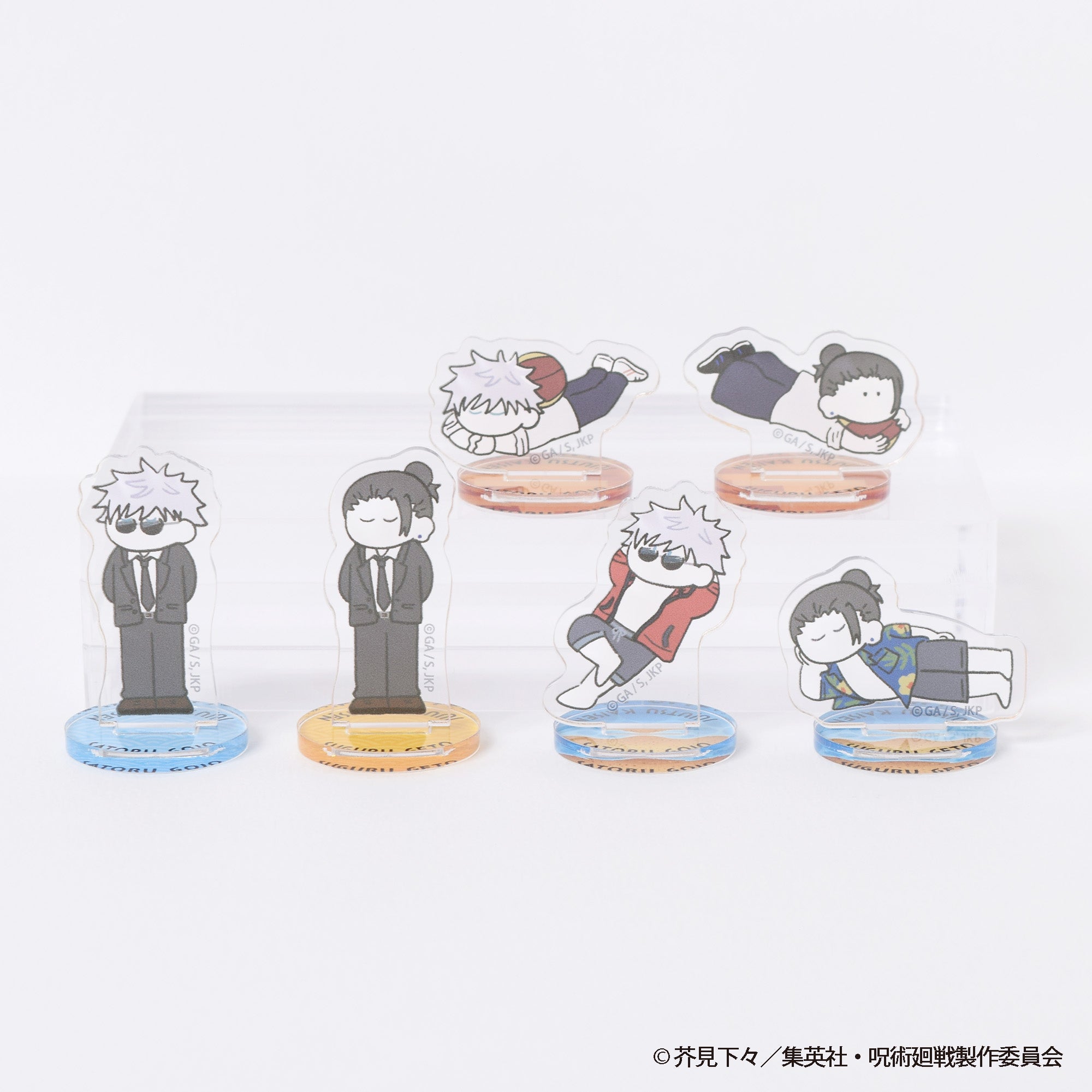 呪術廻戦プラザ 五条悟 アクキー スーツ バスケ めんそーれ おやすみします Pochimart】呪術廻戦 TDミニアクリルスタンド -おやすみします