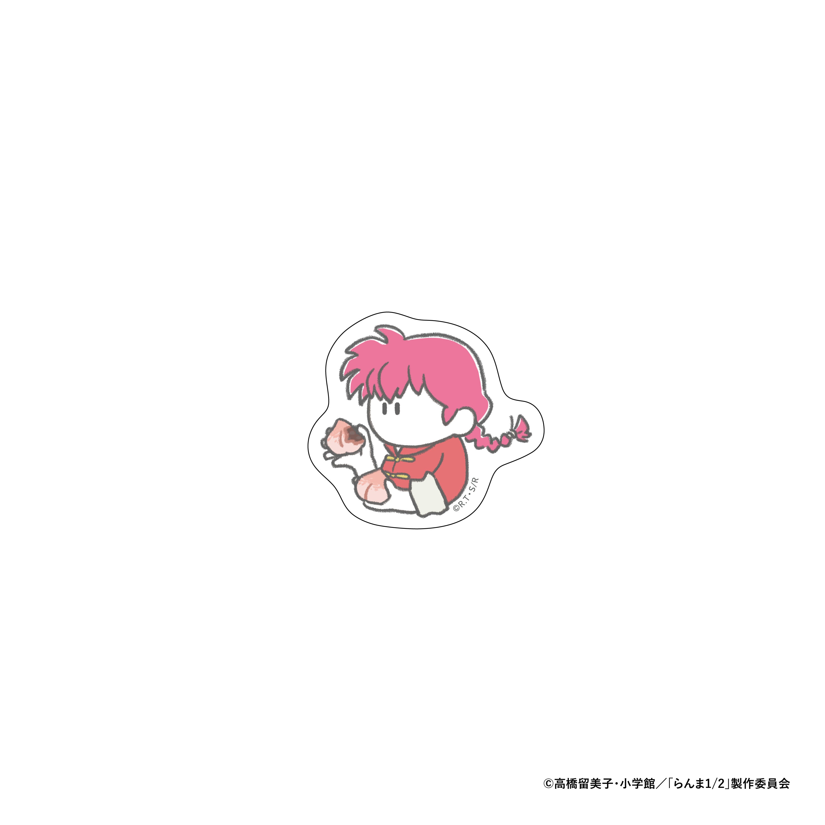 らんま1/2 いただきます ダイカットステッカー 早乙女らんま