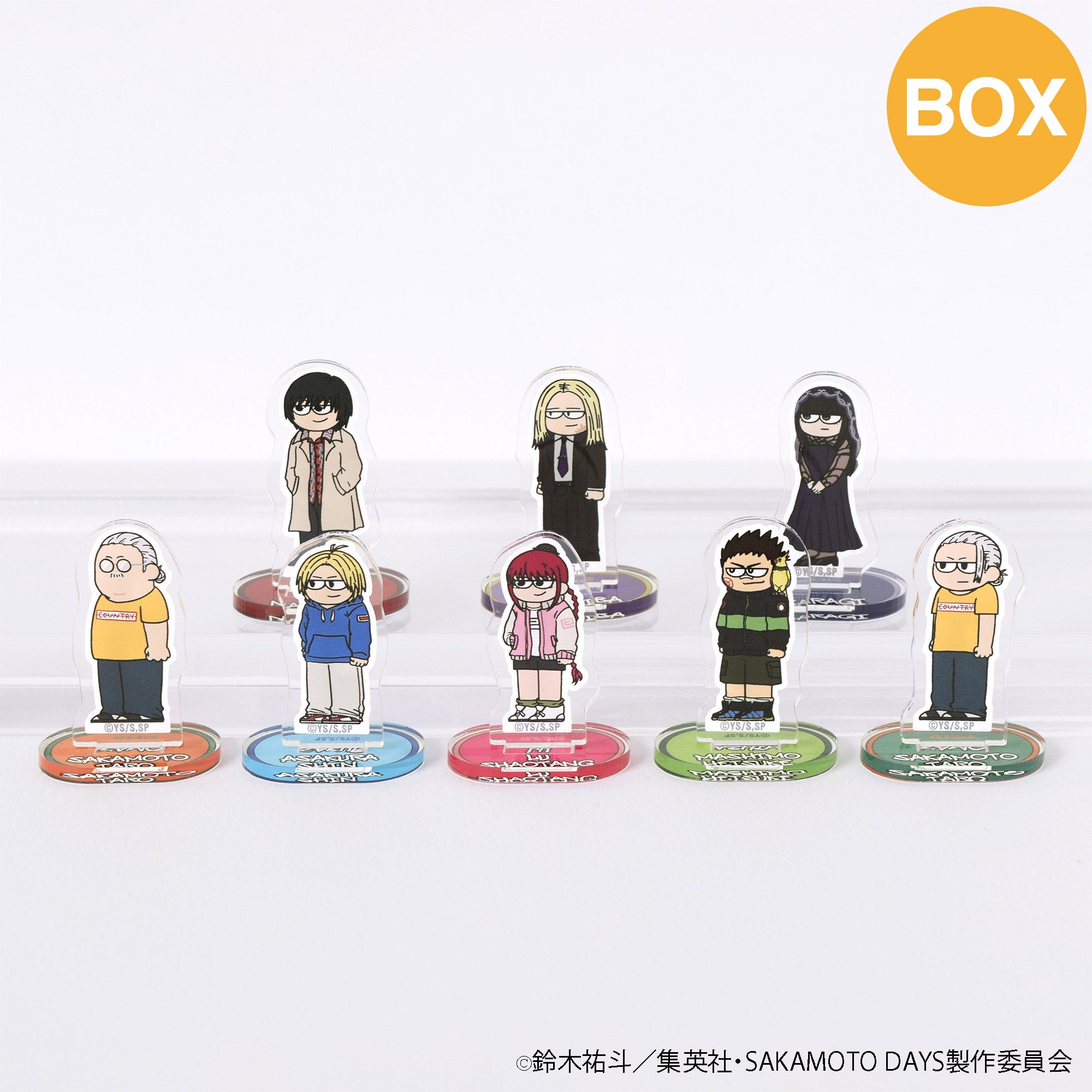 【ご予約5/14正午まで】SAKAMOTO DAYS ジロリ トレーディング ミニアクリルスタンド Vol.1 (全8種) コンプリートBOX <7月下旬~8月上旬発送予定>