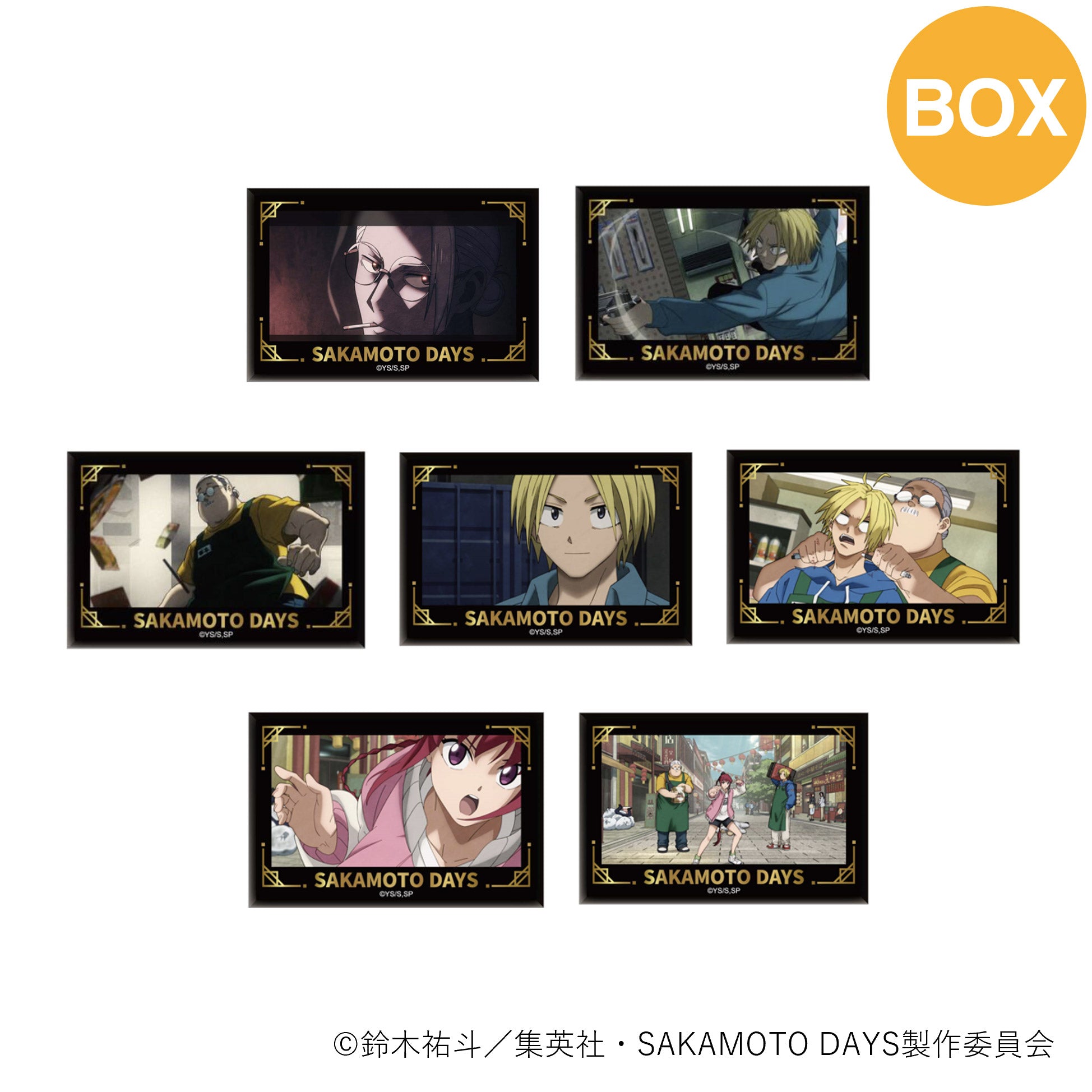 【ご予約5/14正午まで】SAKAMOTO DAYS 場面写真 トレーディング スクエア缶バッジ コレクションA (全7種) コンプリートBOX <7月下旬~8月上旬発送予定>
