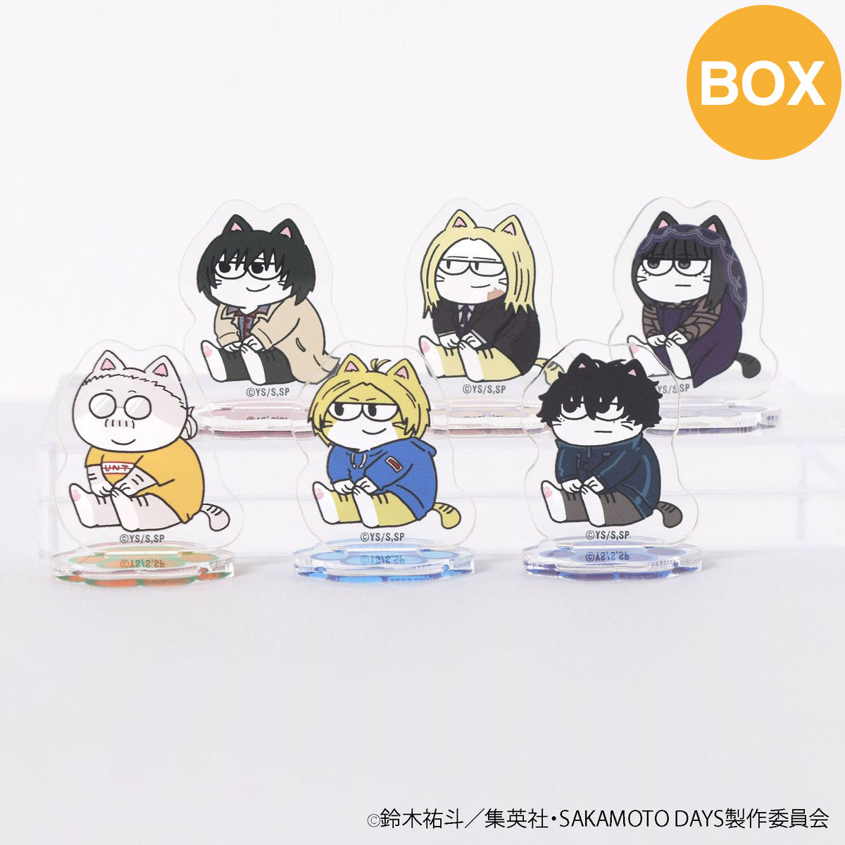 【ご予約10/29正午まで】SAKAMOTO DAYS ジロリ トレーディング ミニアクリルスタンド キャットVer. (全6種) コンプリートBOX <11月下旬発送予定>