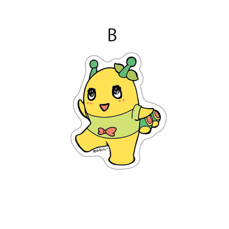 FL ビンテージアメリカンふなっしー PETシール_ふなごろーB