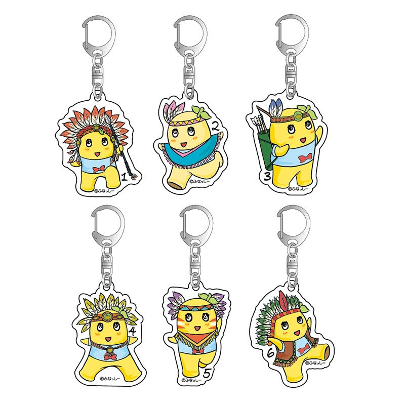 FL インディアンふなっしーアクリルキーホルダー(全6種)ブラインド商品
