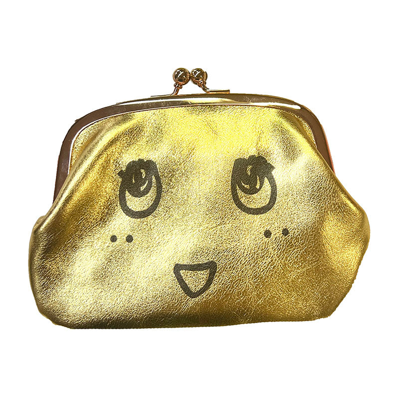 FL 本革ふなっしーがま口(ゴールドカラー)