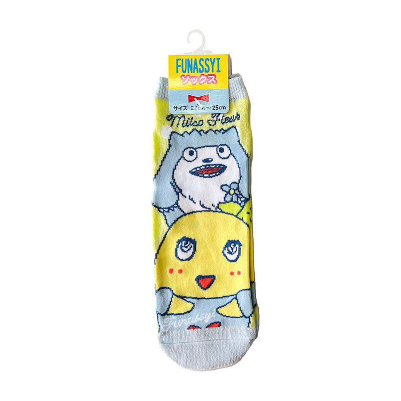 FL ふなっしーソックス水玉(ふなっしー&ミルコ)