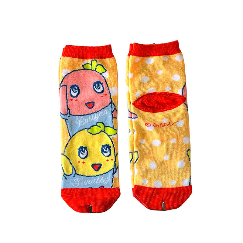 FL ふなっしーソックス水玉(ふなっしー&ブッシャア)