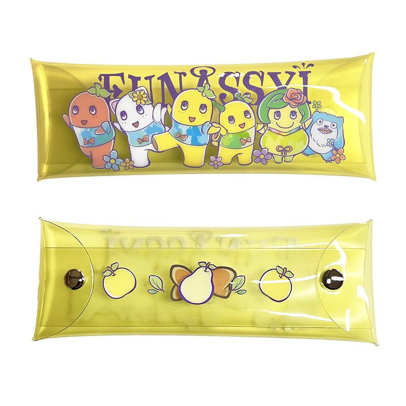 めちゃ可愛いෆ̈パック型ペンケースෆ̈ PochiMart】FL OH!FUNASSYI!クリアマルチペンケース