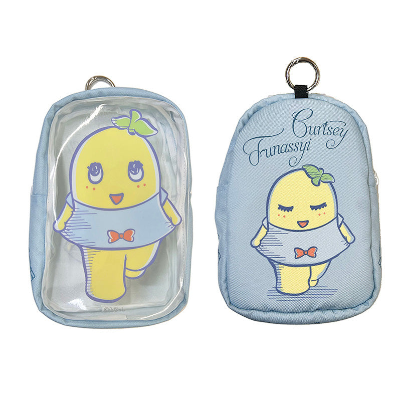 FL カーテシーふなっしーダイカットポーチ(部材:銀色)