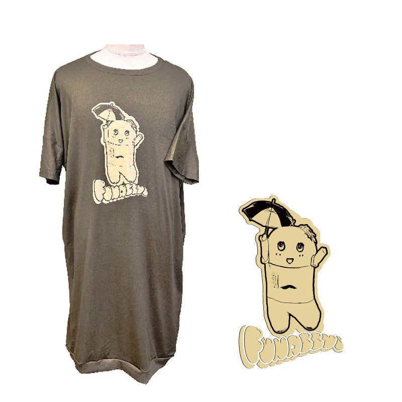 FL ロングTシャツ(パラソル)カーキ Fサイズ