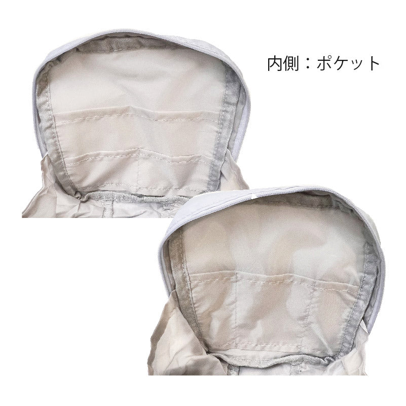 FL カーテシーふなっしーマルチポケットポリポーチ スクエア(ブルー)