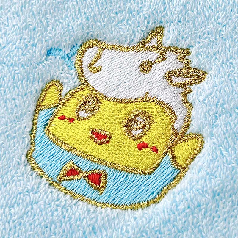 FL 午年ふなっしー刺繍ハンドタオル(ブルー)