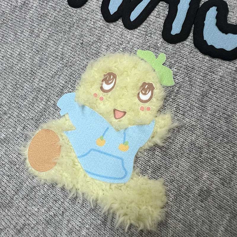 FL原宿POPふなっしーパーカー(ミックスグレー)