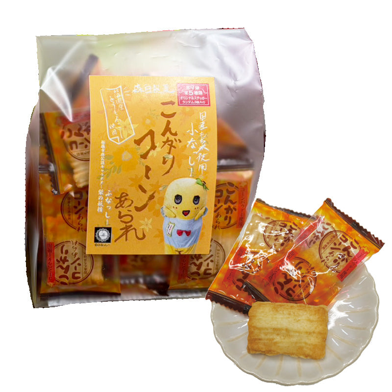 FL 森白製菓コラボふなっしーこんがりコーンあられ(第9弾)オリジナルステッカー付き