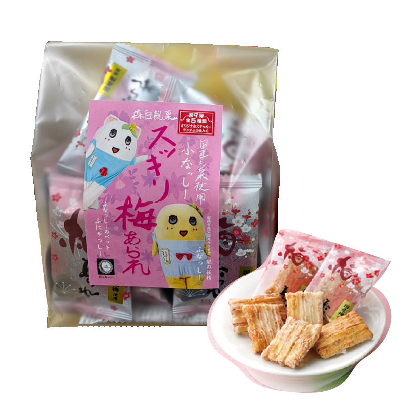 FL 森白製菓コラボふなっしースッキリ梅あられ(第9弾)オリジナルステッカー付き
