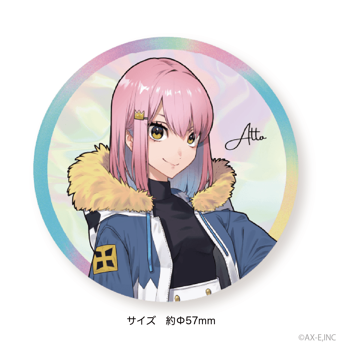 AXIZ 2023AW_ホログラム缶バッジ/Atto