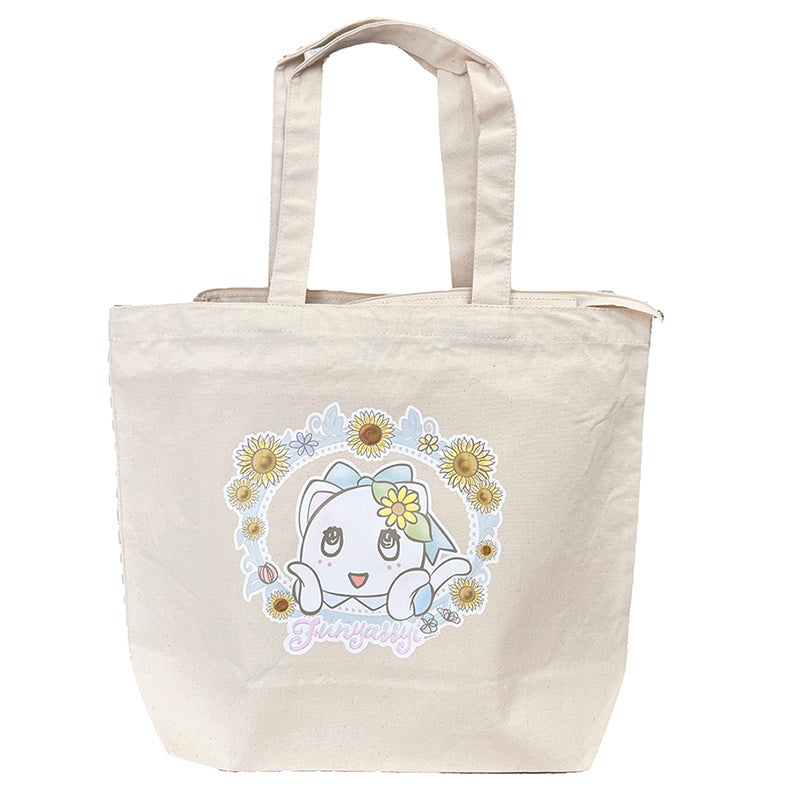 ふなっしー　トートバッグ　BIGTOTE 新品　未使用　未開封　バッグ　特大 PochiMart】FL ふにゃっしーBDジッパー付きトートバッグ（L）
