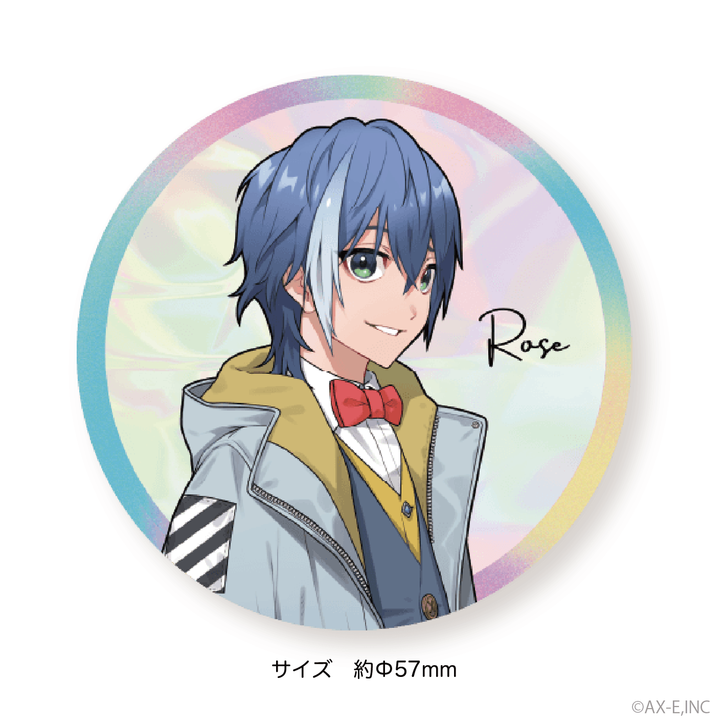 AXIZ 2023AW_ホログラム缶バッジ/Rose