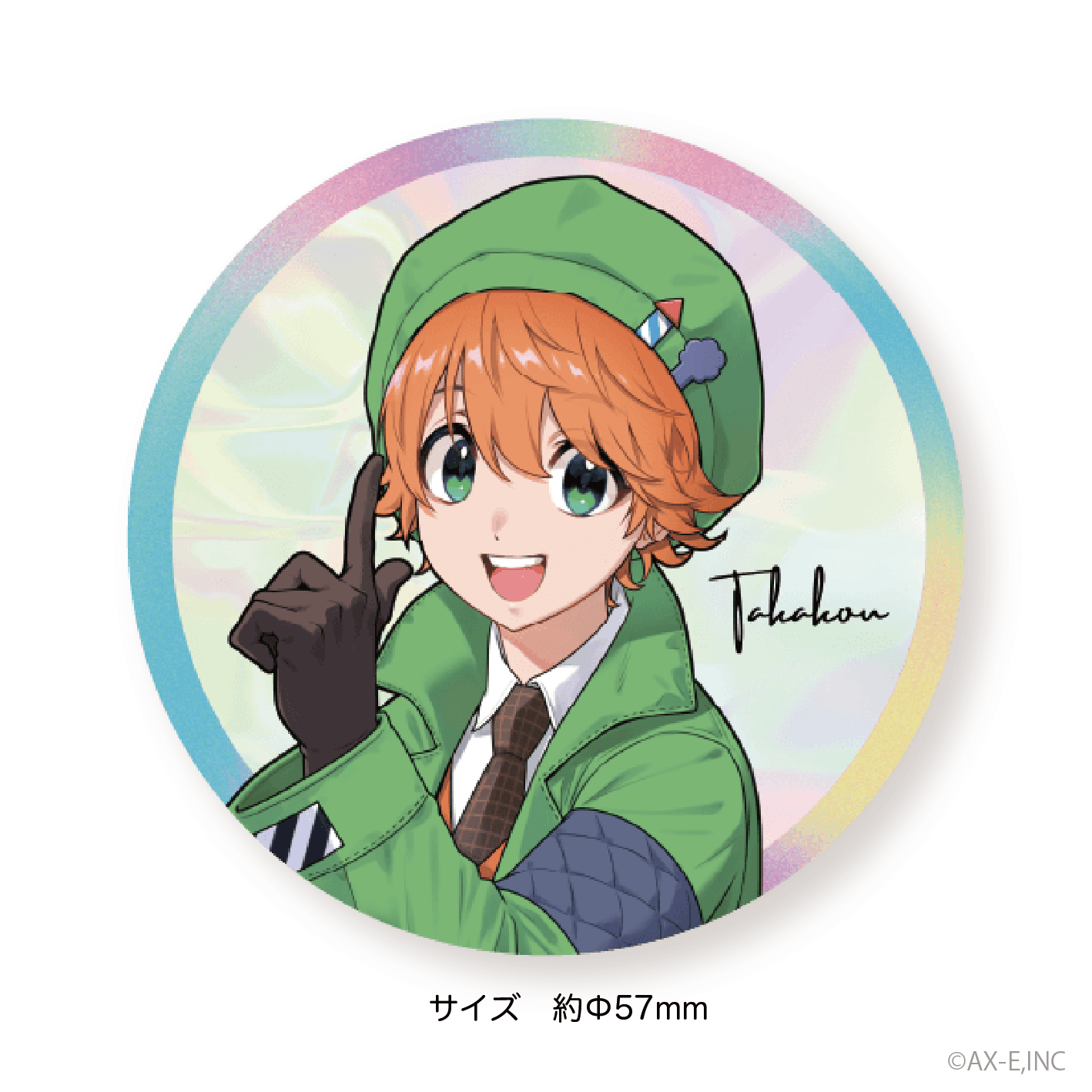 AXIZ 2023AW_ホログラム缶バッジ/Takakou