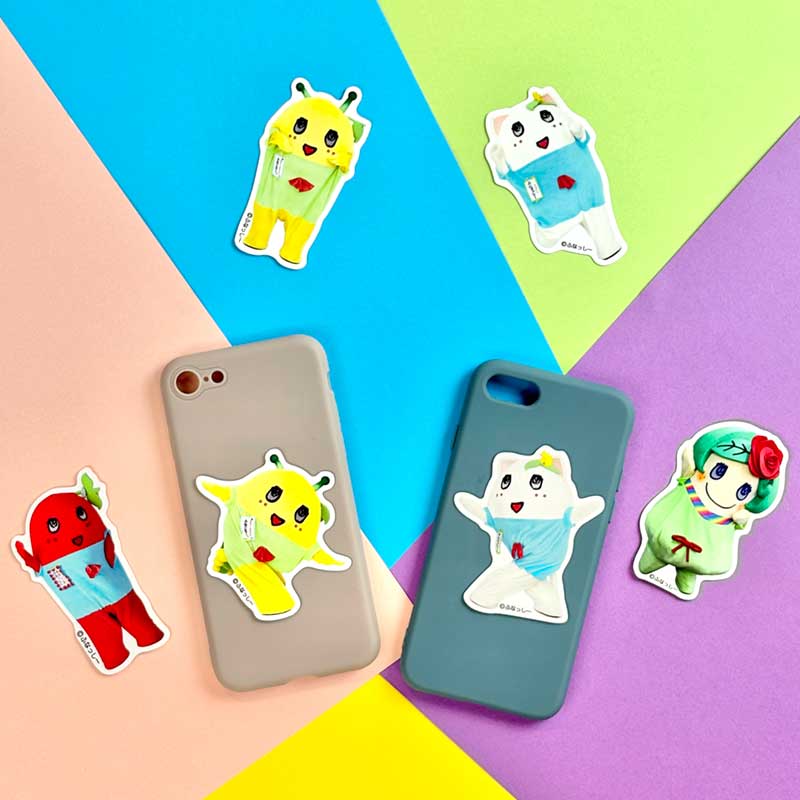 ふにゃっしービニールステッカー（ねこまねきポーズ)