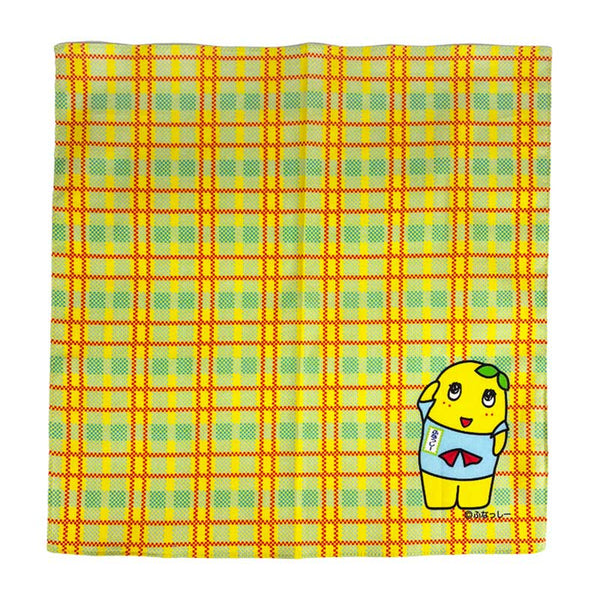 PochiMart】ふなっしーLAND ふなっしーフナチェックハンカチ(敬礼)