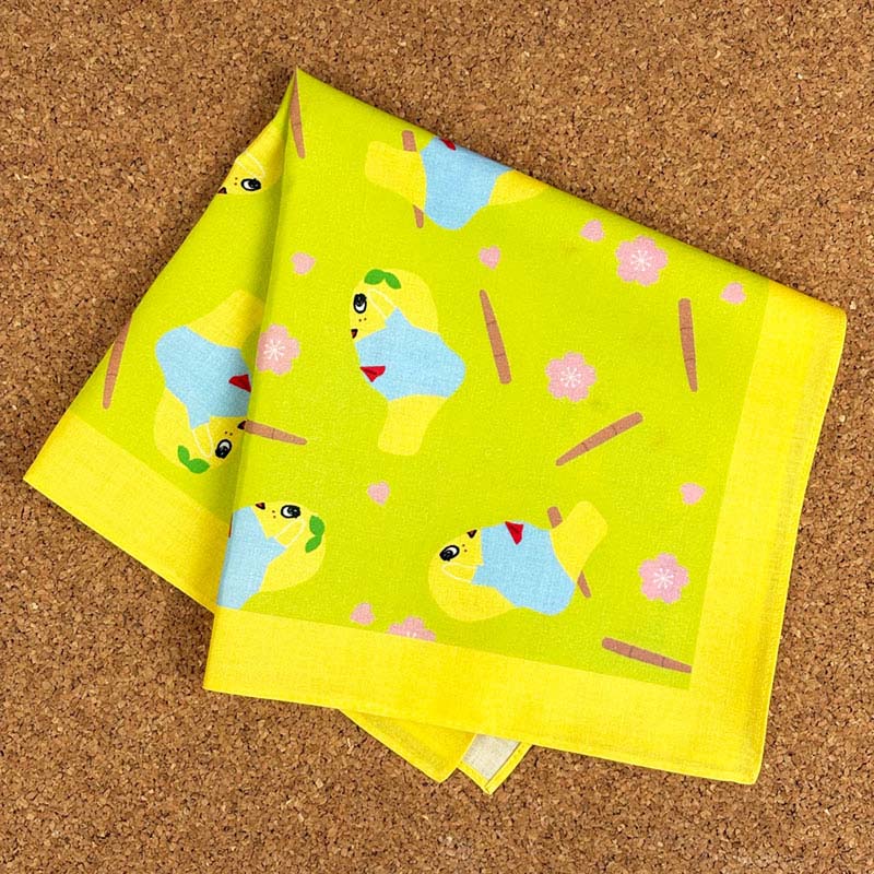 ふなっしーLAND ふなっしー春をよぶケツゴボウハンカチーフ