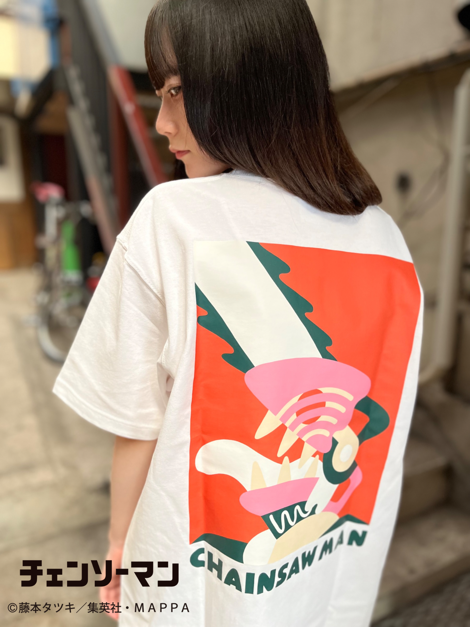 チェンソーマン×SAYORI WADA Tシャツ白LL( チェンソーマン）