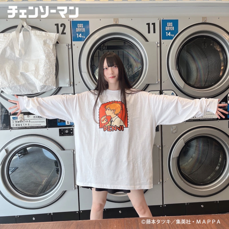 【ご予約2/3正午まで】チェンソーマン美好よしみコラボロングTシャツデンジL＜4月上旬頃発送予定＞