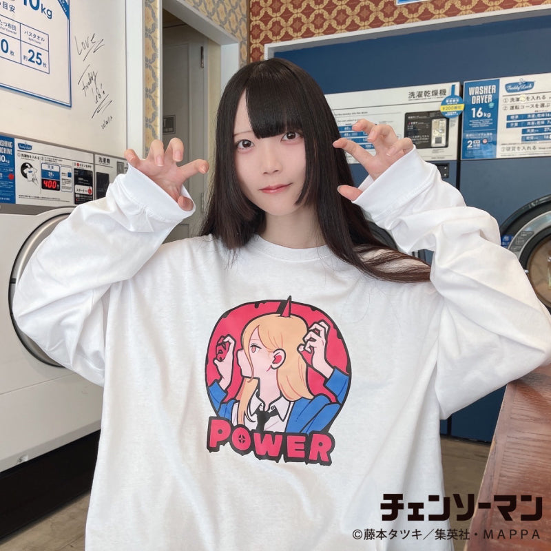 【ご予約2/3正午まで】チェンソーマン美好よしみコラボロングTシャツパワーL＜4月上旬頃発送予定＞