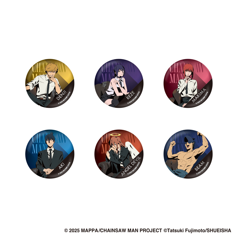 【ご予約1/13正午まで】劇場版チェンソーマンレゼ篇 描き下ろし トレーディング 銀箔押し 缶バッジ (全6種)BOX＜3月中旬～下旬発送予定＞