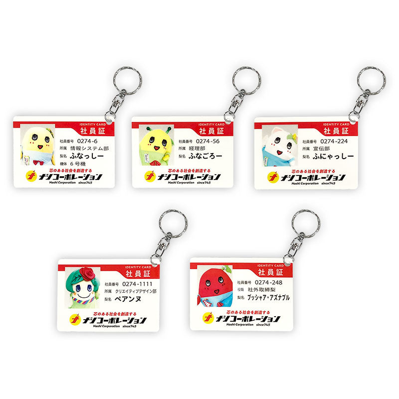 【特別価格】ふなっしーLAND ナシコーポレーション社員証風カード第2弾(全５種)