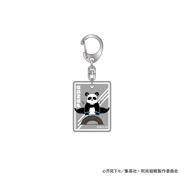 【キーホルダー】呪術廻戦 ジロリラバー塗装アクリルキーホルダー～体操ver～(パンダ)【予約は10月5日(木)まで】