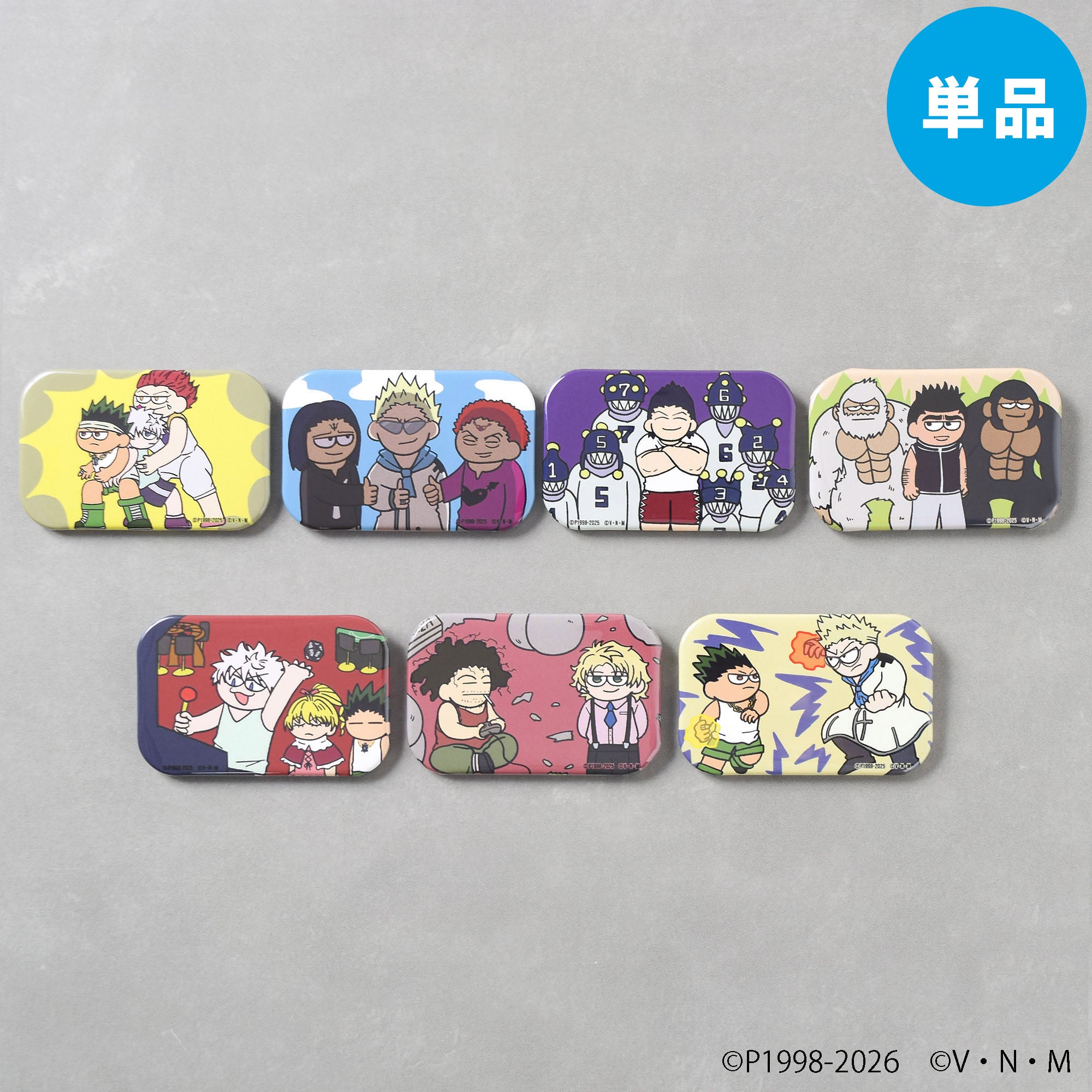 【ご予約5/8正午まで】HUNTER×HUNTER ジロリスクエア缶バッジ Vol.2 C (全7種) 単品販売 ＜7月下旬発送予定＞