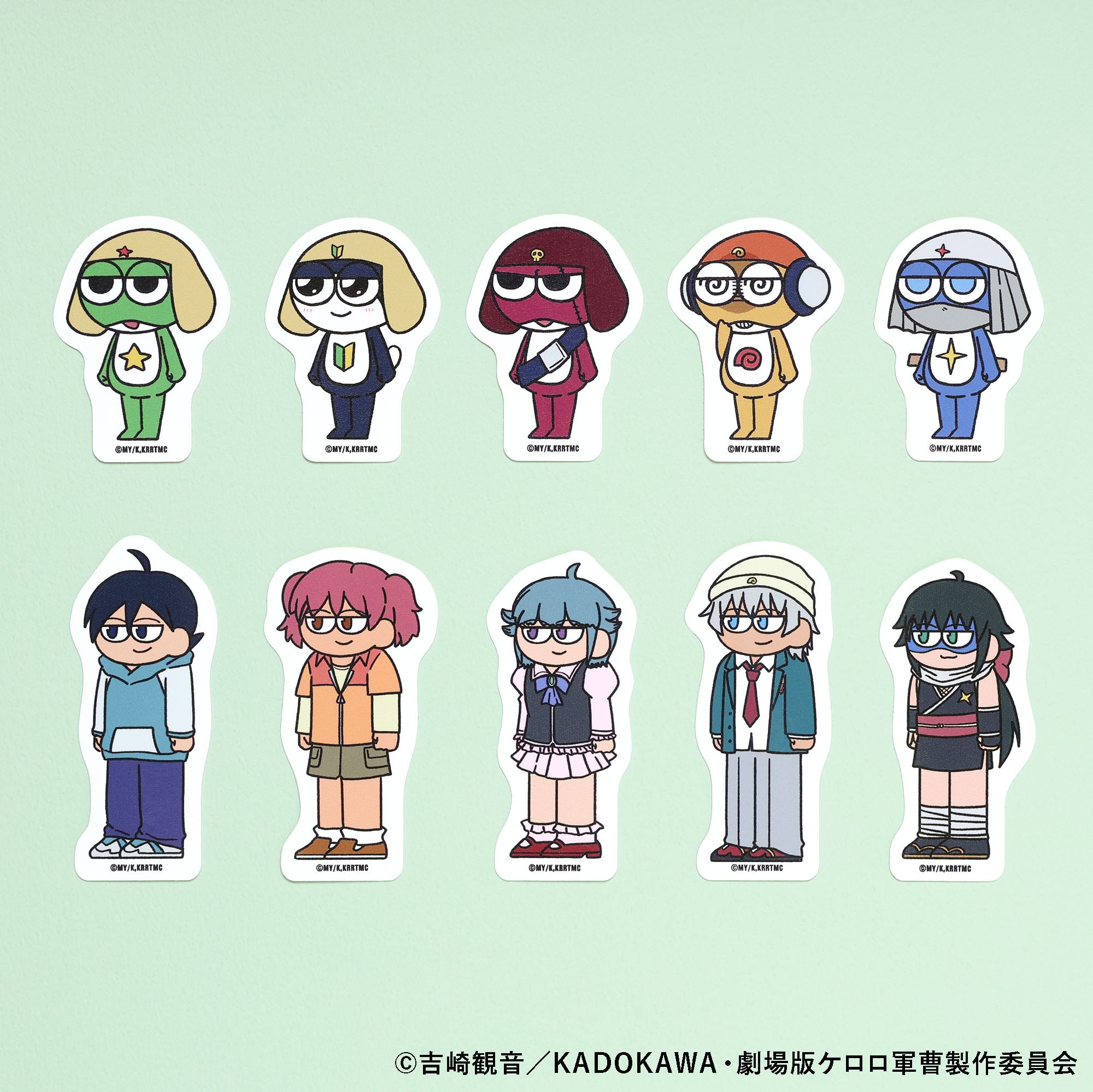 【ご予約5/8正午まで】ケロロ軍曹 ジロリダイカットステッカーケロロ ＜7月下旬発送予定＞