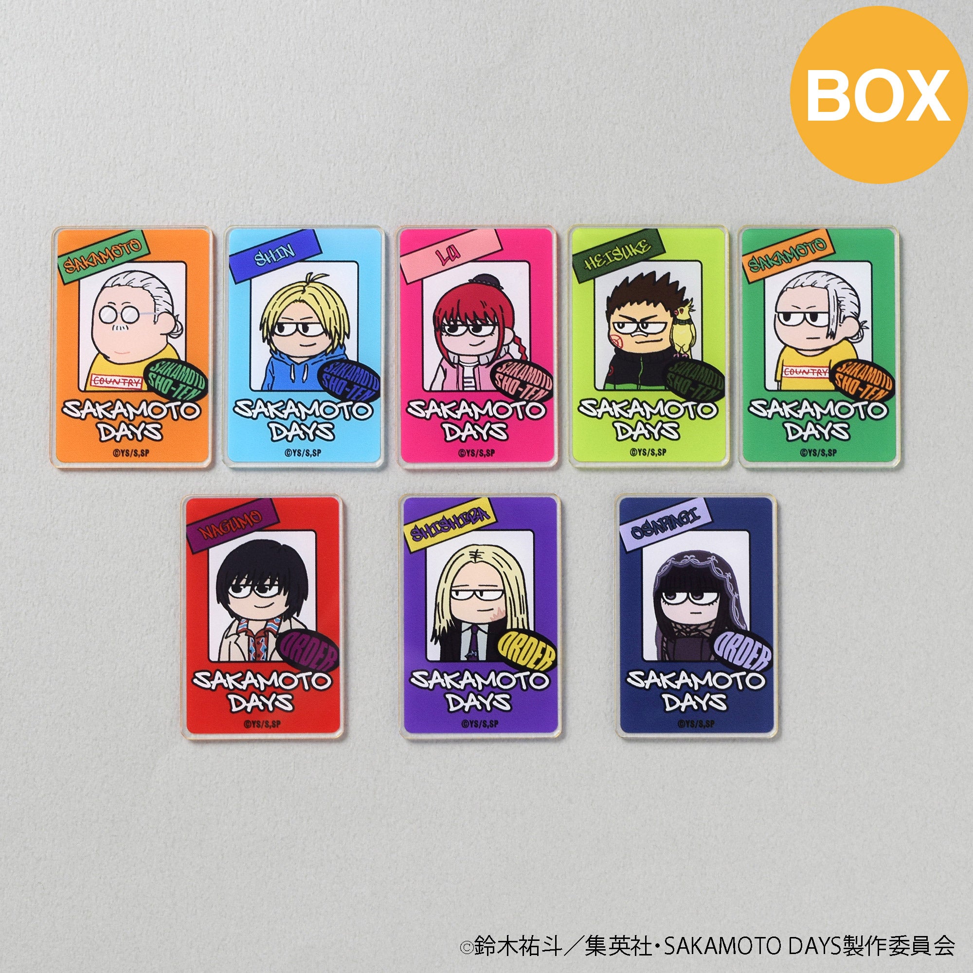 【ご予約5/14正午まで】SAKAMOTO DAYS ジロリ トレーディング アクリルステッカー (全8種) コンプリートBOX ＜7月下旬～8月上旬発送予定＞